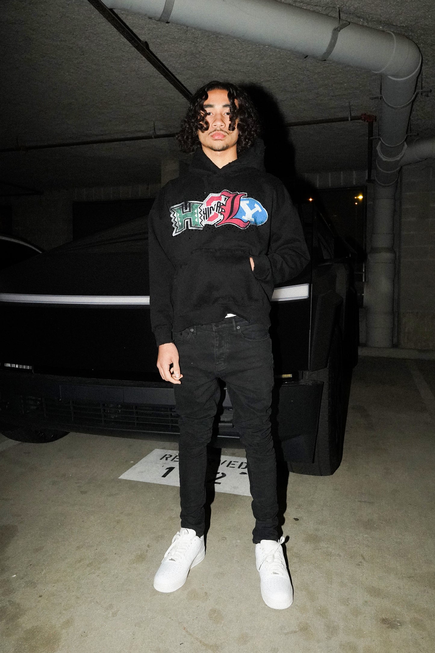 "HOLY" VARSITY HOODIE